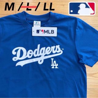 メジャーリーグベースボール(MLB)の希少【L】MLB公式 ドジャース　半袖Tシャツ●メンズ　レディース　大谷翔平/青(Tシャツ/カットソー(半袖/袖なし))