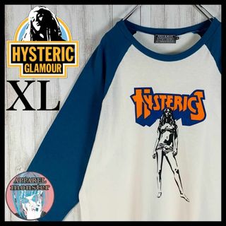 ヒステリックグラマー(HYSTERIC GLAMOUR)の【超希少XLサイズ】ヒステリックグラマー ヒスガール 七分袖 即完売 Tシャツ(Tシャツ/カットソー(七分/長袖))