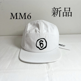 MM6 - MM6 Maison Margielaマルジェラ　ロゴ入りキャップ　帽子　白