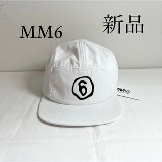 MM6 - MM6 Maison Margielaマルジェラ　ロゴ入りキャップ　帽子　白