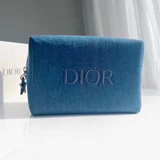 新品未使用 ディオール ポーチ ノベルティ  デニム ブルー Dior