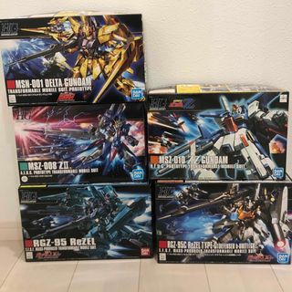 バンダイ(BANDAI)の新品未開封！HGデルタガンダム ZZガンダム ゼッツー リゼル ゼネラルレビル(模型/プラモデル)