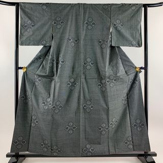 紬 身丈159cm 裄丈62.5cm 正絹 優品 【中古】(着物)