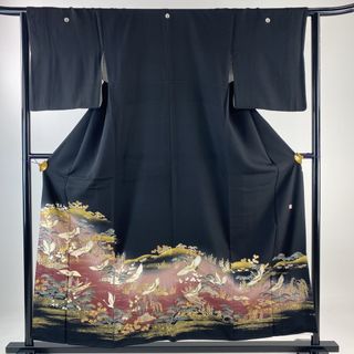 黒留袖 身丈156cm 裄丈63cm 正絹 優品 【中古】(着物)