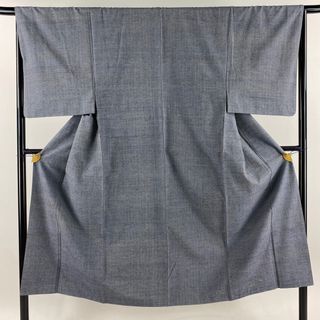 男着物 身丈143.5cm 裄丈65cm 正絹 秀品 【中古】(着物)