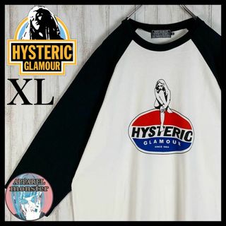 ヒステリックグラマー(HYSTERIC GLAMOUR)の【超希少XLサイズ】ヒステリックグラマー ヒスガール 七分袖 即完売 Tシャツ(Tシャツ/カットソー(七分/長袖))