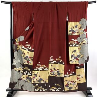 振袖 身丈160cm 裄丈69cm 正絹 秀品 【中古】(着物)