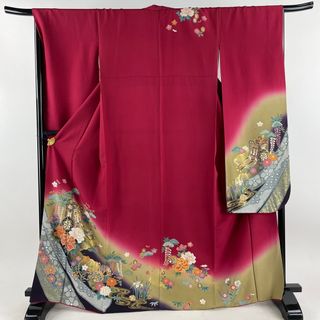 振袖 身丈167cm 裄丈68cm 正絹 秀品 【中古】(着物)