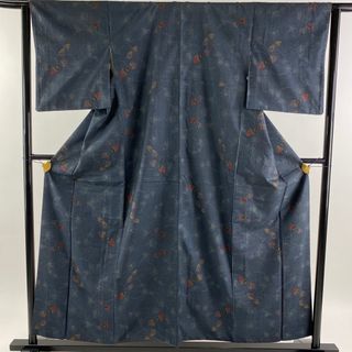 紬 身丈156.5cm 裄丈62.5cm 正絹 秀品 【中古】(着物)