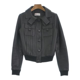 レッドヴァレンティノ(RED VALENTINO)のRED VALENTINO ヴァレンティノレッド ライダース 38(S位) 黒 【古着】【中古】(ライダースジャケット)