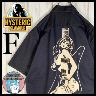 ヒステリックグラマー(HYSTERIC GLAMOUR)の【超希少デザイン】ヒステリックグラマー ギターガール バックプリント シャツ(シャツ)