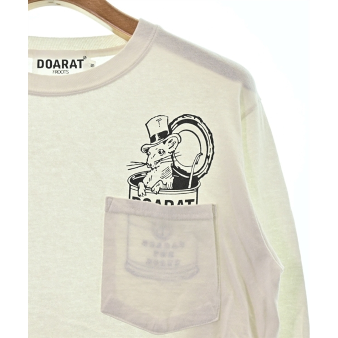 DOARAT(ドゥアラット)のDOARAT ドゥーアラット Tシャツ・カットソー S 白 【古着】【中古】 メンズのトップス(Tシャツ/カットソー(半袖/袖なし))の商品写真