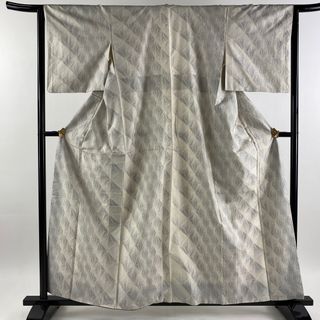 紬 身丈159.5cm 裄丈64cm 正絹 名品 【中古】(着物)