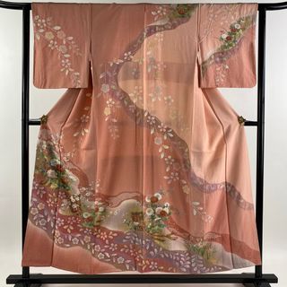 訪問着 身丈153cm 裄丈62cm 正絹 名品 【中古】(着物)