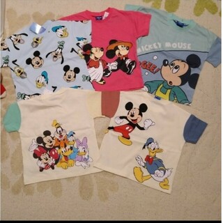 ディズニー(Disney)の新品 子供服 半袖 ディズニー ミッキー 90 5点(Tシャツ/カットソー)