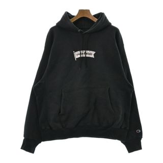 チャンピオン(Champion)のCHAMPION チャンピオン パーカー L 黒 【古着】【中古】(パーカー)