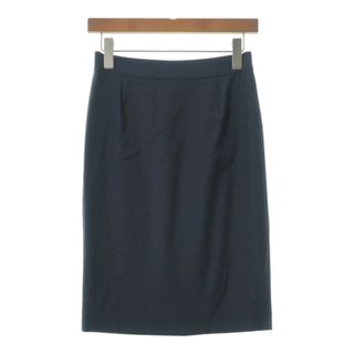 アクアスキュータム(AQUA SCUTUM)のAQUASCUTUM アクアスキュータム ひざ丈スカート 6(S位) 紺 【古着】【中古】(ひざ丈スカート)