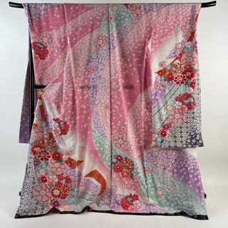 振袖 身丈179.5cm 裄丈74.5cm 正絹 美品 逸品 【中古】(着物)