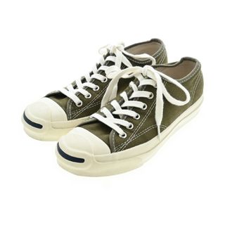 コンバース(CONVERSE)のCONVERSE コンバース スニーカー 23.5cm カーキxアイボリー 【古着】【中古】(スニーカー)