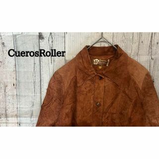 ヴィンテージCuerosRoller レッドブラウン　スエード系生地　シャツ(シャツ)