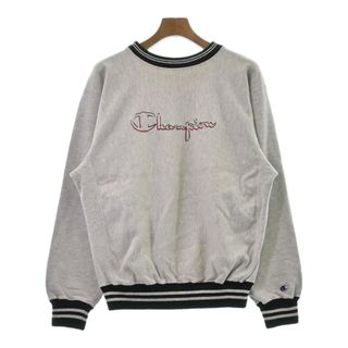 チャンピオン(Champion)のCHAMPION チャンピオン スウェット L グレーx黒 【古着】【中古】(スウェット)