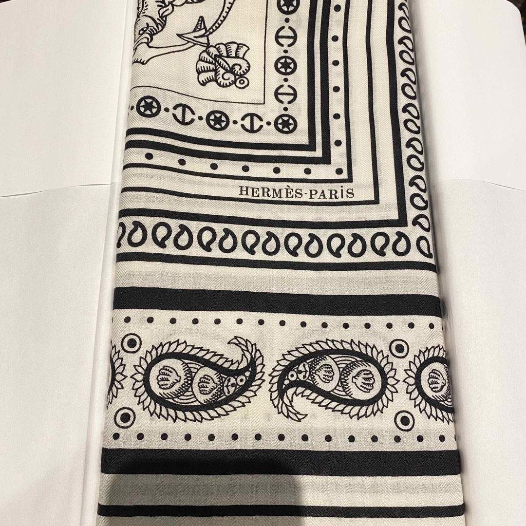 新品・2024SS エルメス カシシル140 船乗りのタトゥー ホワイト 新品・2024SS エルメス カシシル140 船乗りのタトゥー ホワイト