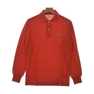 ラコステ(LACOSTE)のLACOSTE ラコステ ポロシャツ 2(S位) 赤 【古着】【中古】(ポロシャツ)