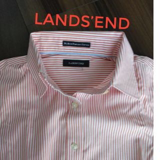 ランズエンド(LANDS’END)の＊503  【未使用に近い】レディース☆LANDS❜END☆ピンク(シャツ/ブラウス(長袖/七分))