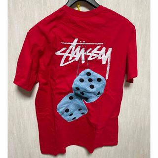 STUSSY ステューシー Dice 半袖 ロゴ Tシャツ 赤(Tシャツ/カットソー(半袖/袖なし))