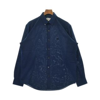 ラコステ(LACOSTE)のLACOSTE ラコステ カジュアルシャツ M 青x紺(総柄) 【古着】【中古】(シャツ)