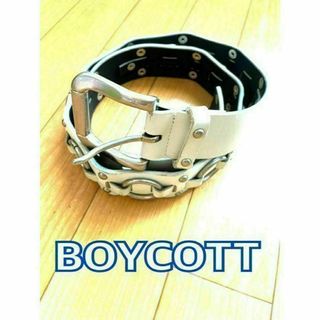 ボイコット(BOYCOTT)のBOYCOTT ボイコット　ベルト　ホワイト　白 傷あり(ベルト)