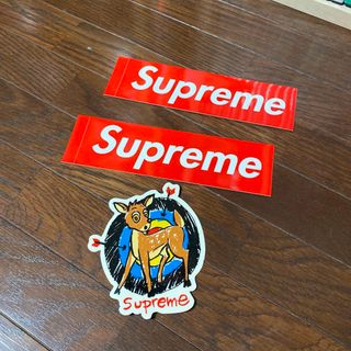 シュプリーム(Supreme)の非売品ステッカー３枚セットSupremeボックスロゴ シュプリームboxlogo(ノベルティグッズ)