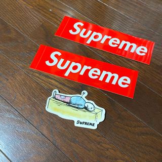 シュプリーム(Supreme)の非売品ステッカー３枚セットSupremeボックスロゴ シュプリームboxlogo(ノベルティグッズ)