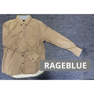 【RAGEBLUE 】ドット柄　長袖シャツ　サイズM