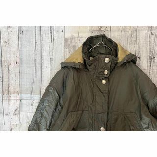 モッズコート　Ｓ　カーキ　WOMENS 古着　アウター(モッズコート)