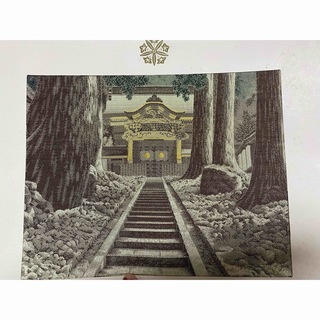 開運✨名古屋社長私物　宮司さんから頂いたパワースポットの神社の刺繍画(その他)