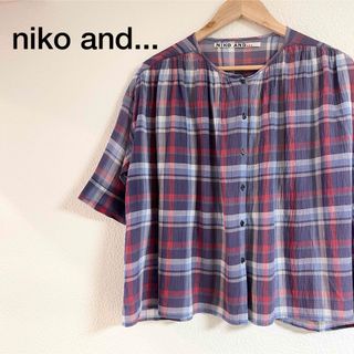 niko and... - niko and...  ニコアンド レディース 薄手 半袖 チェック トップス