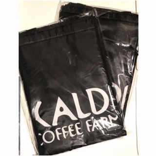 カルディ(KALDI)の★新品未使用品★カルディオリジナル 保冷バッグ ブラック　KALDI×2(エコバッグ)