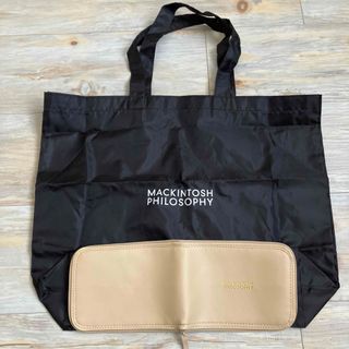 マッキントッシュフィロソフィー(MACKINTOSH PHILOSOPHY)のマッキントッシュフィロソフィー　エコバッグ　ダークブラウン×ベージュ　男女兼用(エコバッグ)