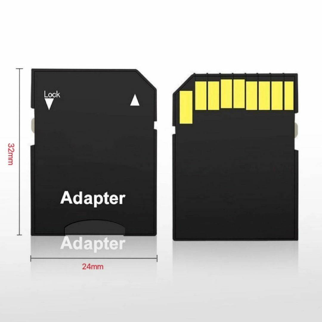 microSD TO SDカード 変換アダプタ sd 変換 microsd スマホ/家電/カメラのPC/タブレット(PC周辺機器)の商品写真