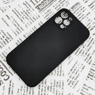 iPhone 12Pro シリコンケース (02) ブラック(iPhoneケース)