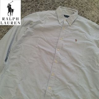 ポロラルフローレン(POLO RALPH LAUREN)の90's  ラルフローレン　ストライプ ３色ポニー ロゴ刺繍 BDシャツ(シャツ)