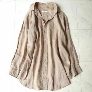 プラージュ(Plage)のPlage プラージュ 19SS リネン 製品洗い ロング 長袖シャツ 手洗い可(シャツ/ブラウス(長袖/七分))