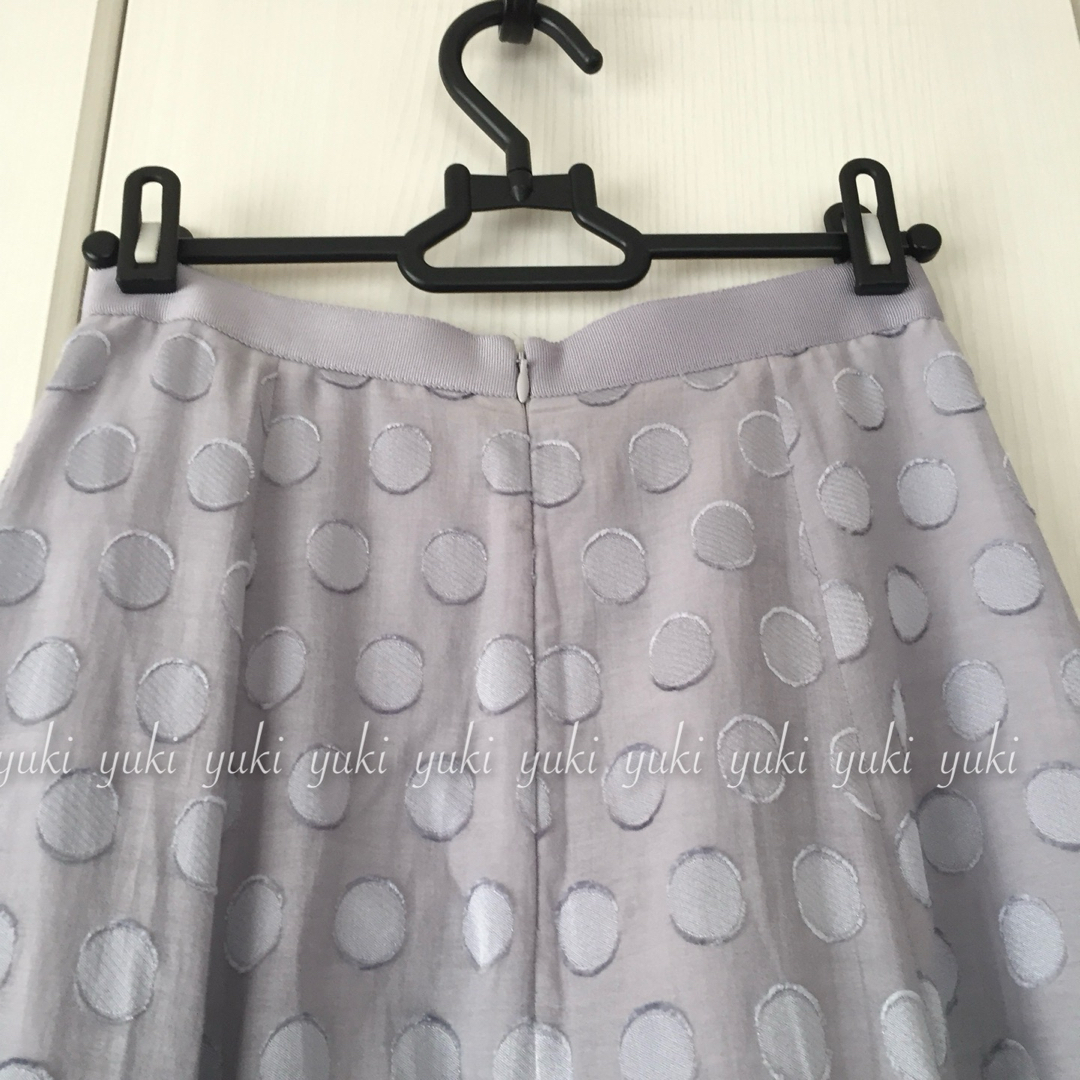 ANAYI(アナイ)のANAYI  ドットジャガード フレアスカート レディースのスカート(ロングスカート)の商品写真