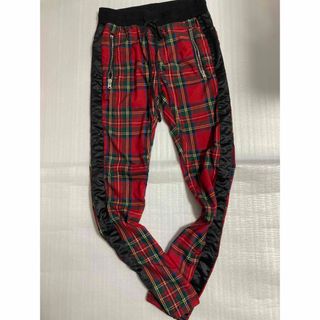 ミニマル(mnml)のmnml ミニマル plaid track pants S チェック柄(その他)