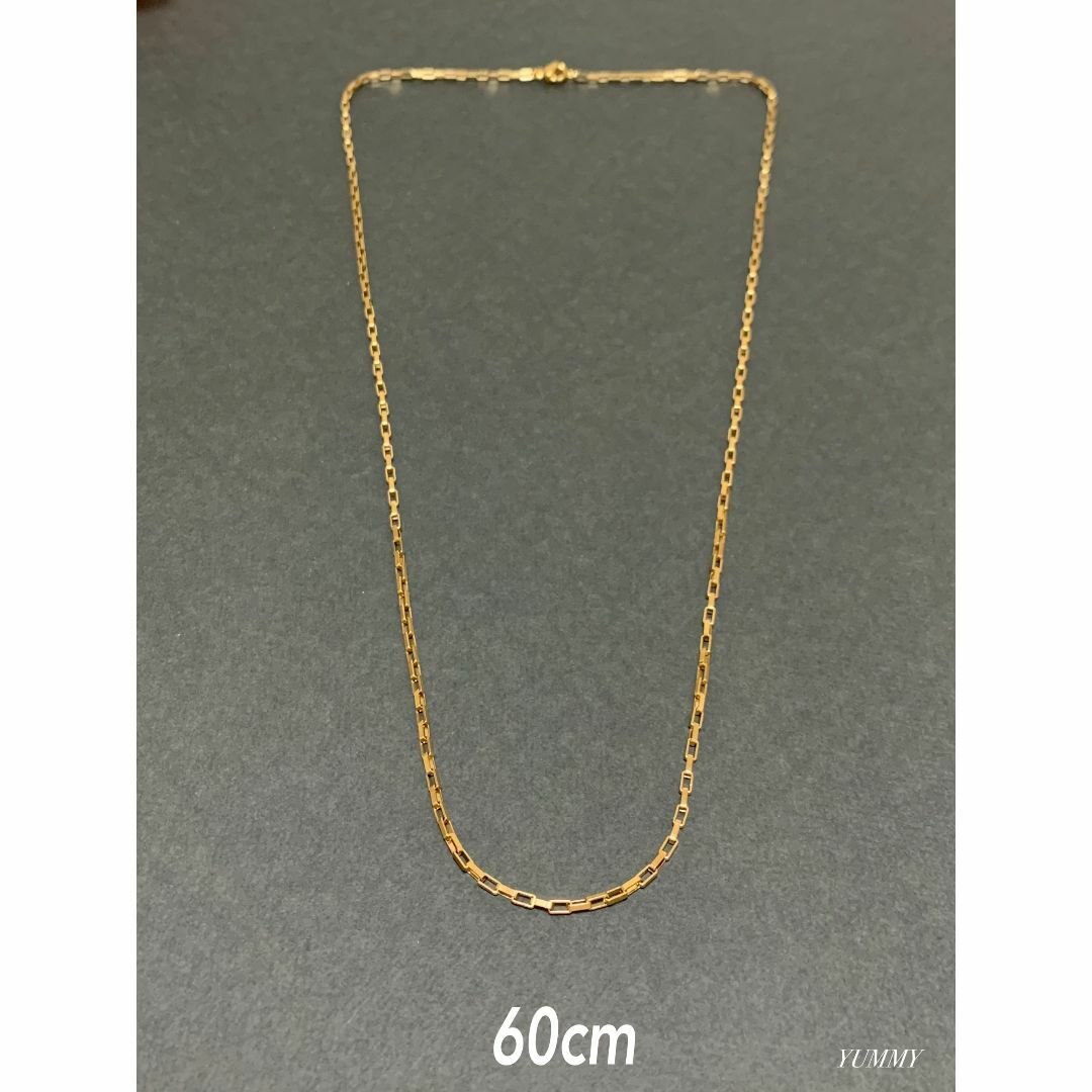 【ベネチアンチェーンネックレス ゴールド 2mm 60cm】ステンレス メンズのアクセサリー(ネックレス)の商品写真