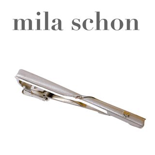 ミラショーン(mila schon)の美品 ミラショーン ネクタイピン シルバー ロゴ(ネクタイピン)