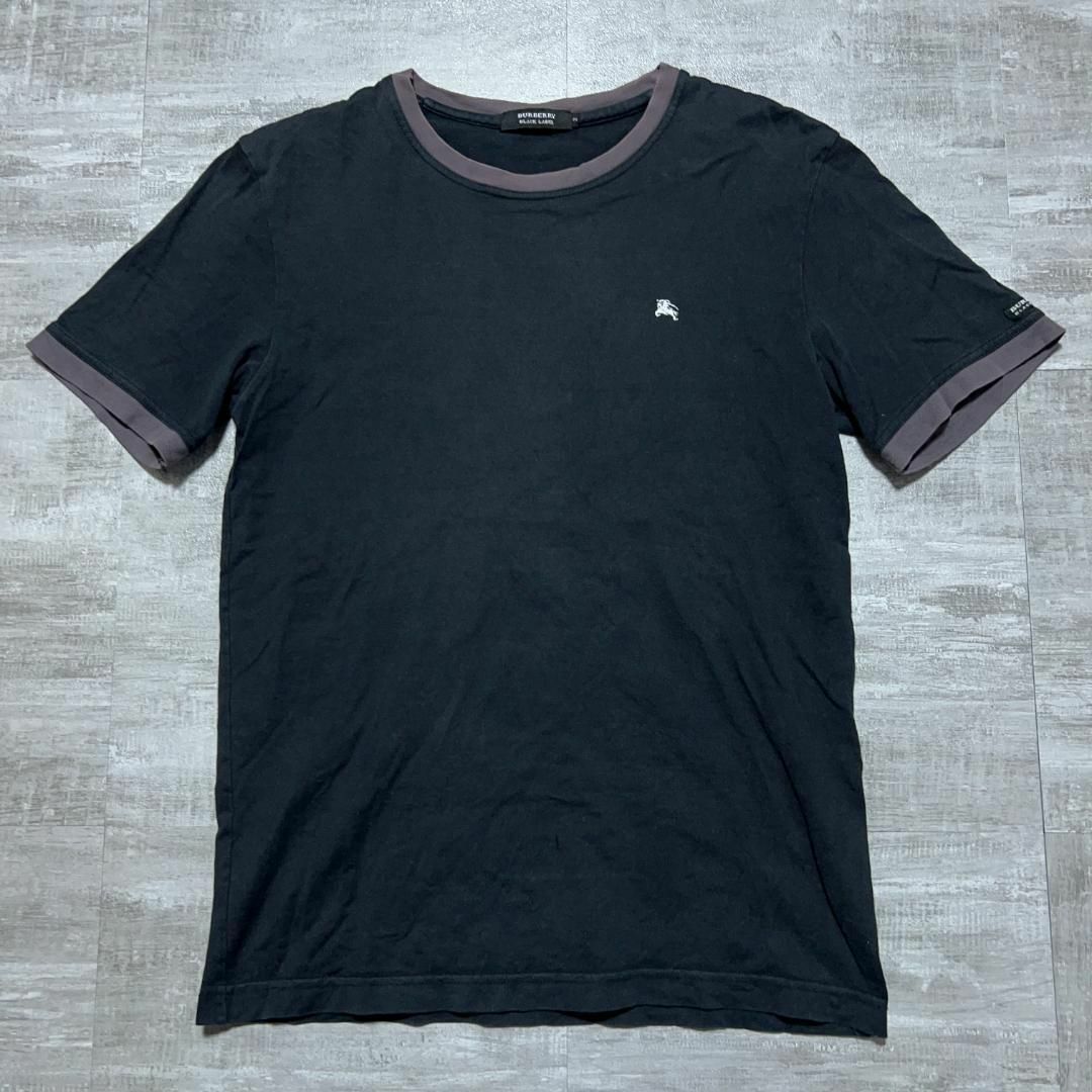 BURBERRY BLACK LABEL(バーバリーブラックレーベル)のBURBERRY バーバリーブラックレーベル Tシャツ 黒 サーフィン ロゴ 2 メンズのトップス(Tシャツ/カットソー(半袖/袖なし))の商品写真