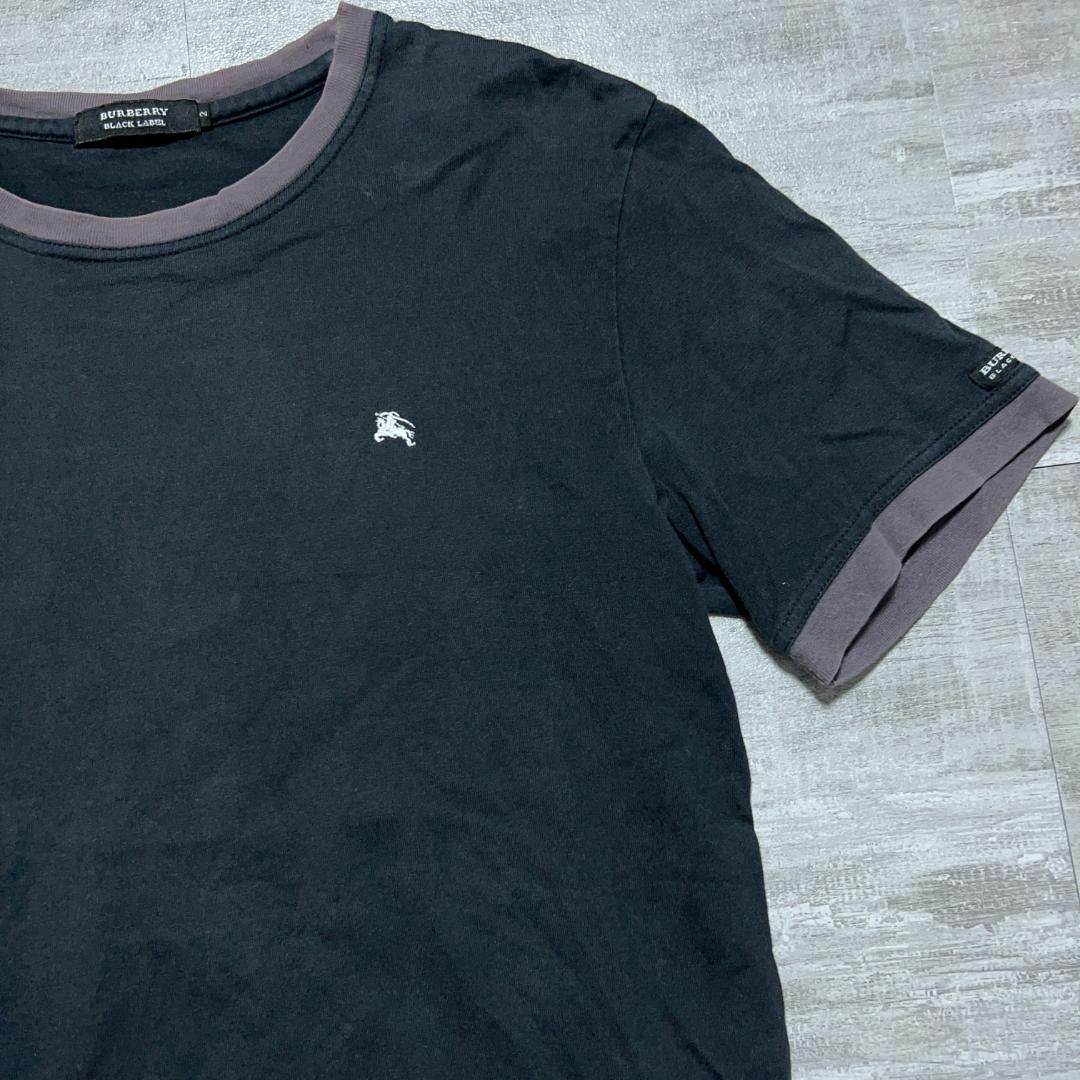 BURBERRY BLACK LABEL(バーバリーブラックレーベル)のBURBERRY バーバリーブラックレーベル Tシャツ 黒 サーフィン ロゴ 2 メンズのトップス(Tシャツ/カットソー(半袖/袖なし))の商品写真