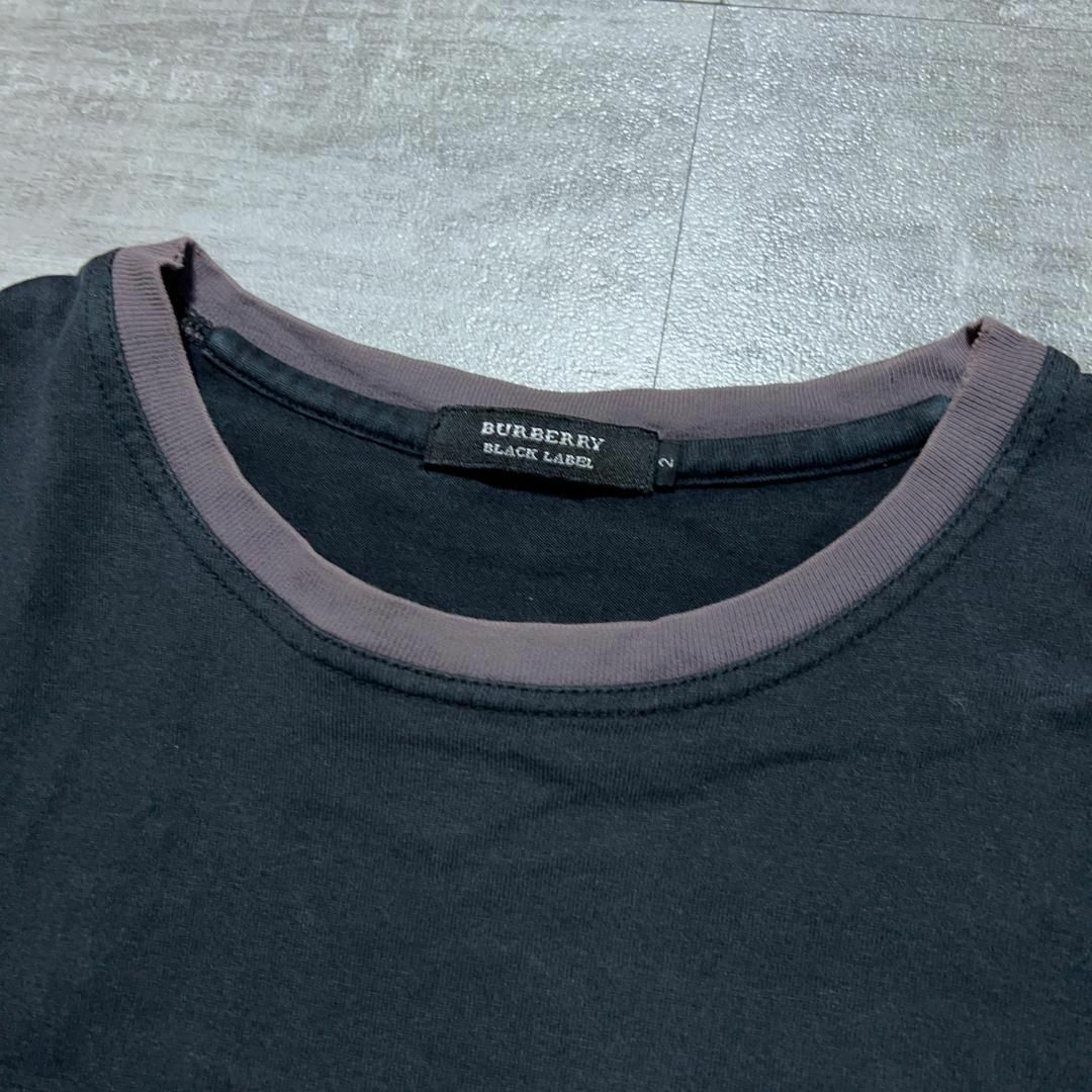 BURBERRY BLACK LABEL(バーバリーブラックレーベル)のBURBERRY バーバリーブラックレーベル Tシャツ 黒 サーフィン ロゴ 2 メンズのトップス(Tシャツ/カットソー(半袖/袖なし))の商品写真